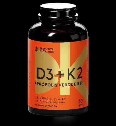 D3 + K2 + Própolis Verde + B12 — Imunidade completa em uma cápsula