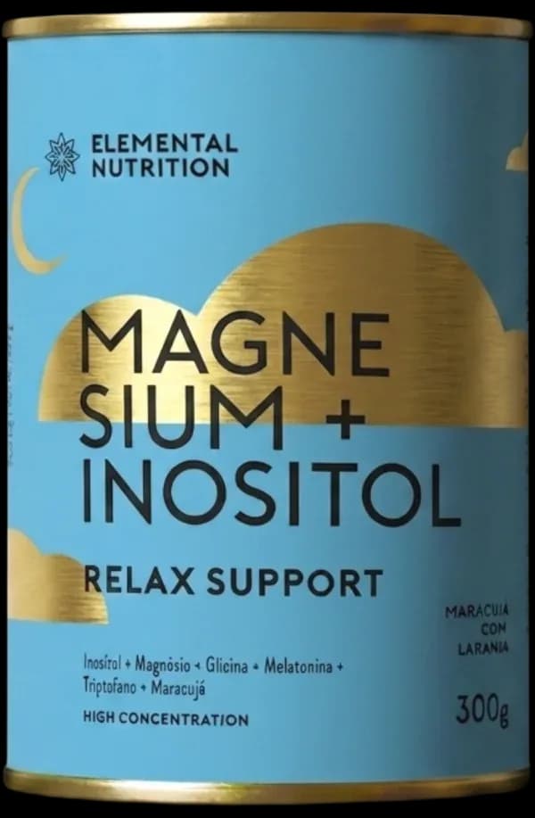 Magnesium + Inositol — Relax Support — sabor maracujá com laranja